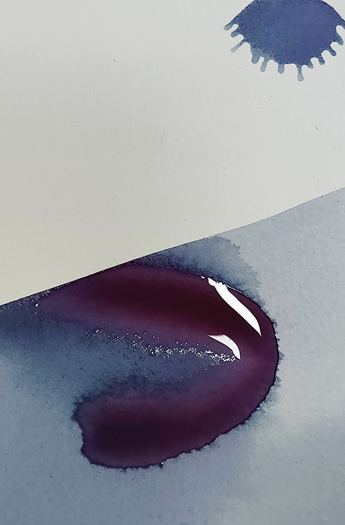 wet ink brush stroke